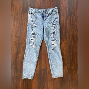American Eagle Next Level Stretch Distressed Skinny Jean 18 Long